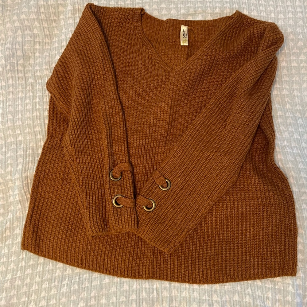 Fall sweater in camel size L